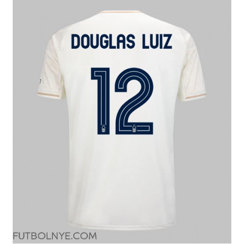 Camiseta Nottingham Forest Douglas Luiz #12 Visitante Equipación 2025-26 manga corta Camiseta Nottingham Forest Douglas Luiz #12 Visitante Equipación 2025-26 manga corta